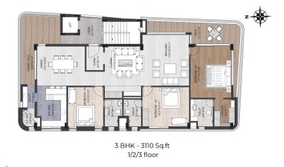 Project Image of 0.0 - 3110.0 Sq.ft 3 BHK Apartment for buy in Shree Lush