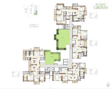 Project Image of 1120.0 - 3370.0 Sq.ft 2 BHK Apartment for buy in Cynosure Sunny Groves