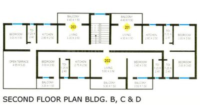 Project Image of 804.0 - 880.0 Sq.ft 1 BHK Apartment for buy in Saldanha Kieran Apartments Phase I