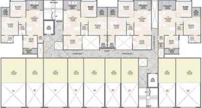Project Image of 592.98 - 637.98 Sq.ft 2 BHK Apartment for buy in Shubh Meriton Towers