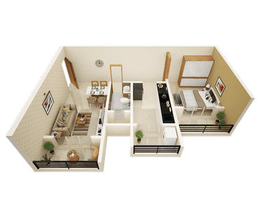 Project Image of 530.0 - 840.0 Sq.ft 1 BHK Apartment for buy in Codename Metro Skyline