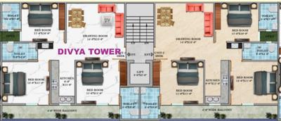 Project Image of 1700.0 - 2200.0 Sq.ft 3 BHK Apartment for buy in Lucky Wow Monk