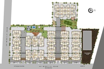 Project Image of 1035.0 - 1125.0 Sq.ft 2 BHK Apartment for buy in Dharmadev Swaminarayan Castle 1