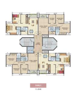Project Image of 492.0 - 980.0 Sq.ft 1 BHK Apartment for buy in Laxmi Avenue D Global City
