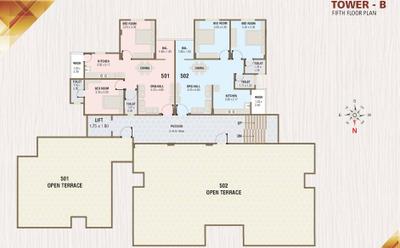 Project Image of 593.95 - 672.42 Sq.ft 2 BHK Apartment for buy in Siddheshwari Nandish Avenue Tower B