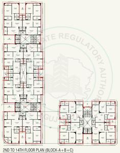 Project Image of 1033.44 - 1176.6 Sq.ft 3 BHK Apartment for buy in Ratnabhumi Turquoise Glamouere