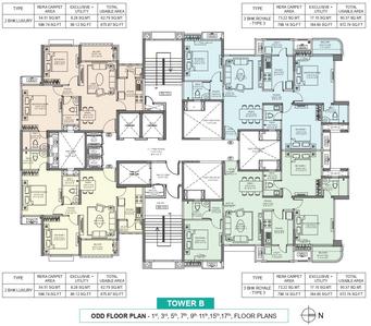 Project Image of 586.74 - 794.16 Sq.ft 2 BHK Apartment for buy in Peninsula Serenity At Ashok Astoria
