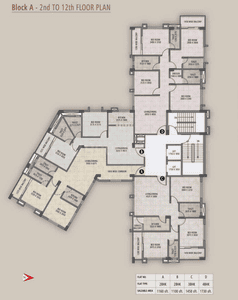 Project Image of 1040.0 - 1730.0 Sq.ft 2 BHK Apartment for buy in Bhawani Twin Towers