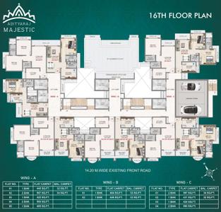 Project Image of 422.0 - 649.0 Sq.ft 1 BHK Apartment for buy in Adityaraj Majestic