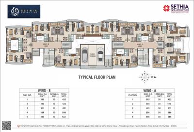 Project Image of 392.02 - 400.96 Sq.ft 1 BHK Apartment for buy in Marine View