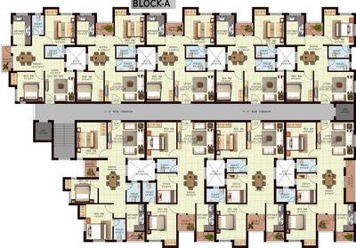 Project Image of 567.0 - 1244.0 Sq.ft 2 BHK Apartment for buy in Vijay Raja Century Court