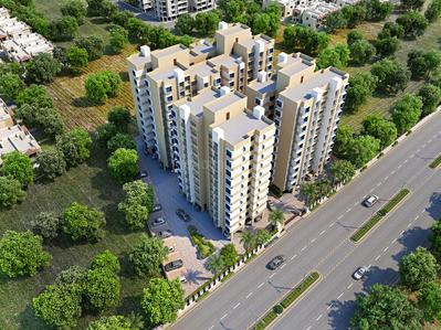 Project Image of 0.0 - 1107.0 Sq.ft 2 BHK Apartment for buy in Akshar Tulsi Status
