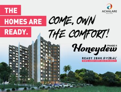 Project Image of 358.12 - 664.0 Sq.ft 1 BHK Apartment for buy in Achalare Honeydew