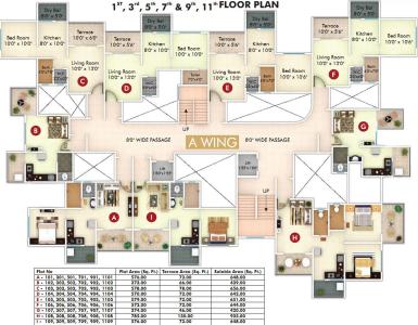 Project Image of 420.0 - 985.0 Sq.ft 1 RK Apartment for buy in Sky Sparsh Regency