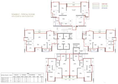 Project Image of 398.0 - 1952.0 Sq.ft 1 BHK Apartment for buy in Radius Imperial Heights Wing C And D