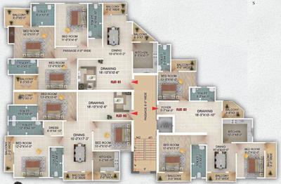 Project Image of 1485.0 - 1738.0 Sq.ft 3 BHK Apartment for buy in Minu Sarovar Niket