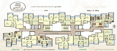 Project Image of 613.0 - 1270.0 Sq.ft 1 BHK Apartment for buy in Vinay Unique Imperia