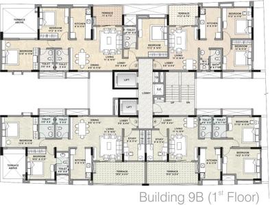 Project Image of 937.0 - 1190.0 Sq.ft 2 BHK Apartment for buy in Kalpataru Estate