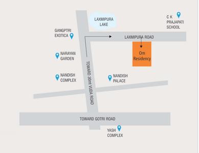 Keya Om Residency Location Plan 1