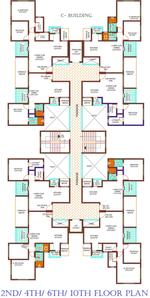 Project Image of 580.0 - 610.0 Sq.ft 2 BHK Apartment for buy in A P Akshay Galaxy Building B And C