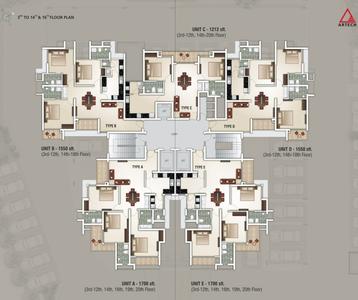 Project Image of 1212.0 - 1757.0 Sq.ft 2 BHK Apartment for buy in Artech Rio