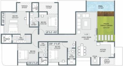 Project Image of 2000.0 - 6300.0 Sq.ft 3 BHK Apartment for buy in Mittal One Nation