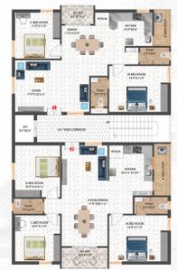 Project Image of 1250.0 - 1450.0 Sq.ft 2 BHK Apartment for buy in GVG Mythri Elite