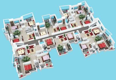 Project Image of 1000.0 - 1440.0 Sq.ft 2 BHK Apartment for buy in Srikrishna Bam Kalyani Villa