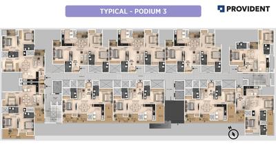 Project Image of 993.0 - 1424.0 Sq.ft 2 BHK Apartment for buy in Provident Bayscape