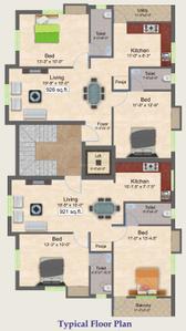 Project Image of 921.0 - 926.0 Sq.ft 2 BHK Apartment for buy in Oscar Opal Crest