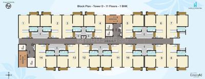 Project Image of 710.0 - 1121.0 Sq.ft 1 BHK Apartment for buy in Hallmark Emerald
