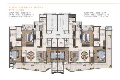 Project Image of 1245.59 - 2154.72 Sq.ft 3 BHK Apartment for buy in Vamana Arvindam