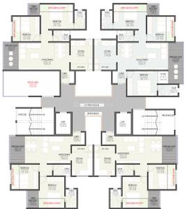 Project Image of 786.0 - 1024.0 Sq.ft 2 BHK Apartment for buy in Vishal Leela Heights