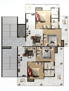 Project Image of 1850 Sq.ft 3 BHK Apartment / Flat for sale in Dhakoli for Rs. 11500000