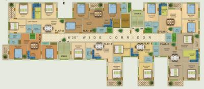 Project Image of 898.84 - 1590.71 Sq.ft 2 BHK Apartment for buy in Shree Chaitanya Housing Complex Block 2