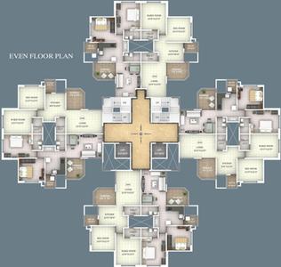 Project Image of 593.0 - 606.0 Sq.ft 2 BHK Apartment for buy in Trailokya Meghmalhar Apartment