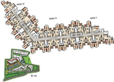 Project Image of 300.0 - 713.0 Sq.ft 1 RK Apartment for buy in Pashmina Brookwoods
