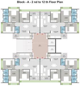 Project Image of 648.2 - 847.66 Sq.ft 2 BHK Apartment for buy in Vastu Radhe Parijat