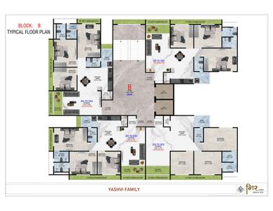 Project Image of 668.44 - 861.01 Sq.ft 2 BHK Apartment for buy in Yashvi Family