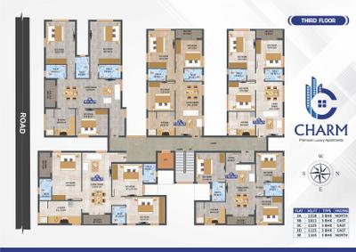 Project Image of 1101.0 - 1611.0 Sq.ft 3 BHK Apartment for buy in Vestas Charm