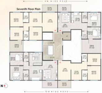 Project Image of 488.0 - 708.0 Sq.ft 2 BHK Apartment for buy in Roongta Shree Tirumala Swastik Apartment