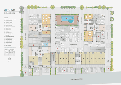 Project Image of 2394.0 - 2412.0 Sq.ft 3 BHK Apartment for buy in The Balcony By Kaavyaratna