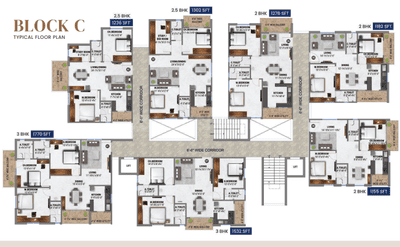 Project Image of 1155.08 - 1770.02 Sq.ft 2 BHK Apartment for buy in Fortune Green Annes Fortune Green Home Swan