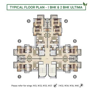 Project Image of 446.0 - 1266.0 Sq.ft 1 BHK Apartment for buy in Lodha Amara