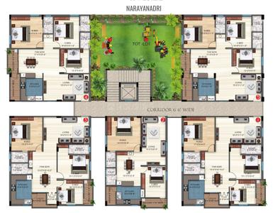 Project Image of 1209.97 - 1667.98 Sq.ft 2 BHK Apartment for buy in Abhi Tirumala Hills Narayanadri And Venkatadri