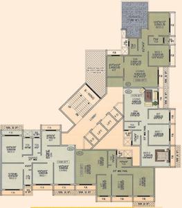 Project Image of 344.0 - 515.0 Sq.ft 2 BHK Apartment for buy in Asian Galaxy B Wing