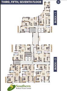 Project Image of 1253.21 - 1538.01 Sq.ft 2 BHK Apartment for buy in Southern BVK Brindhavan