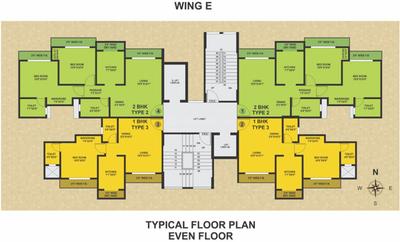 Project Image of 394.0 - 623.0 Sq.ft 1 BHK Apartment for buy in Swastik Epitome Building 2 Phase II 8 To 14 Floors