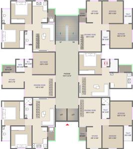 Project Image of 0.0 - 481.0 Sq.ft 2 BHK Apartment for buy in Bapa Shree Heights