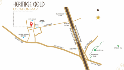 Project Image of 1250 Sq.ft 2 BHK Apartment / Flat for sale in Baner for Rs. 12200000